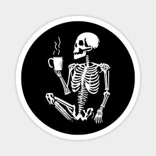 skeleton coffee Magnet